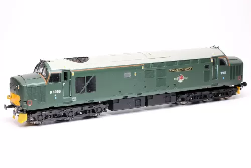 ViTrains V2016 Class 37/4 37411/D6990 'Caerphilly Castle' in British Railways Heritage Green Livery